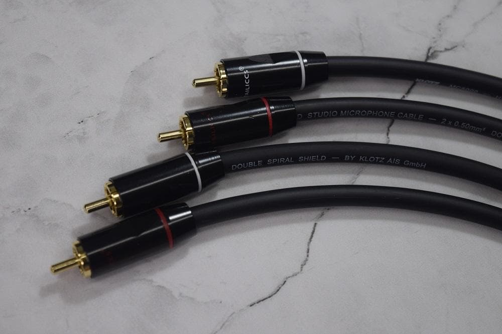 ■ KLOTZ MC5000 + RCA-TRSケーブル 20cm×4本