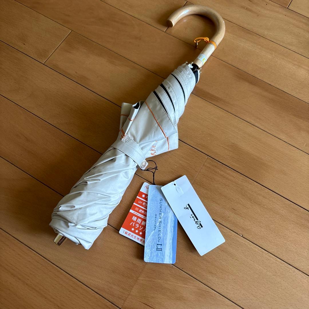 アニエスべー　折りたたみ　サマーシールド日傘 晴雨兼用 agnes b.