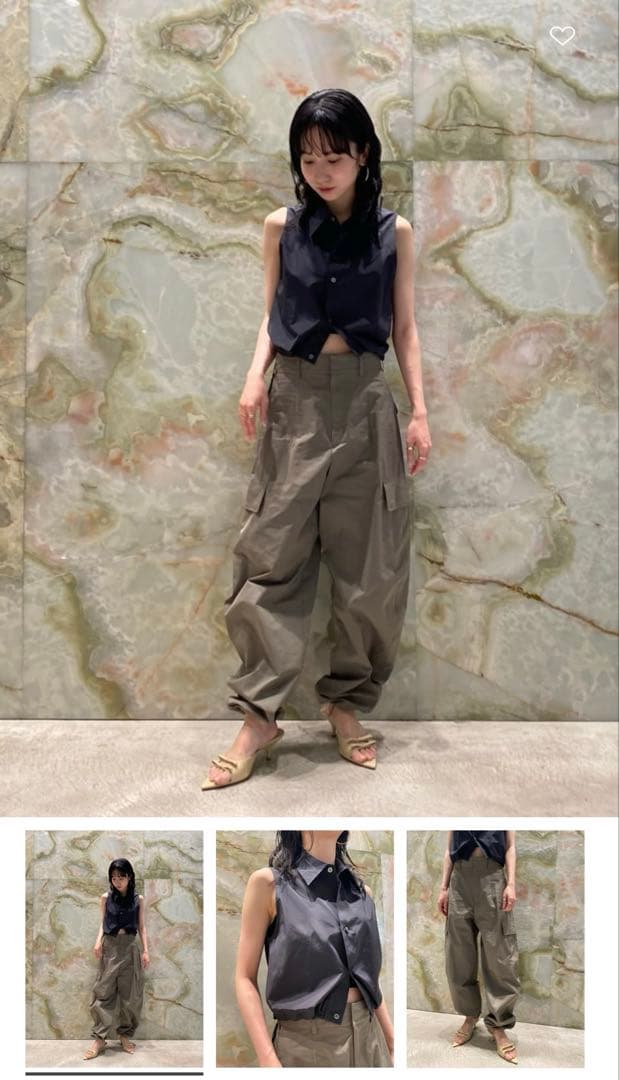 新品川口春奈着用H BEAUTY &YOUTHユナイテッド今期完売カーゴパンツ