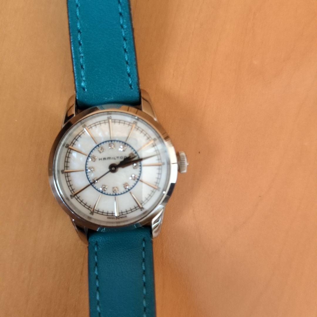 【極美品】ハミルトン Hamilton レイルロード ダイヤ シェル
