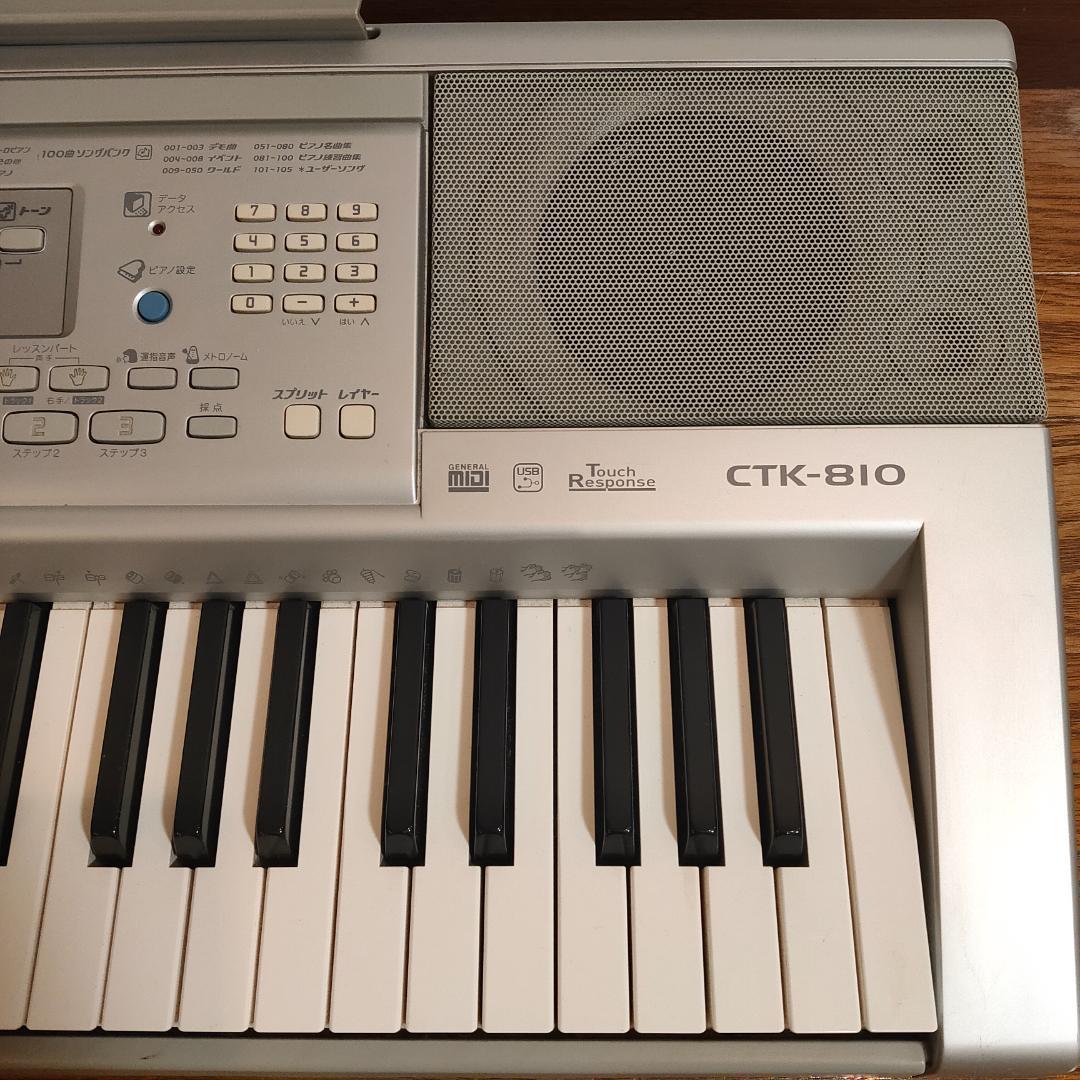 CASIO　CTK-810　カシオ　電子キーボード　電子ピアノ　61鍵盤