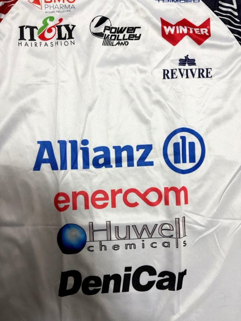 【激レア/新品】セリエA パワーバレー・ミラノ ゲームシャツ 豪華ロゴ入り