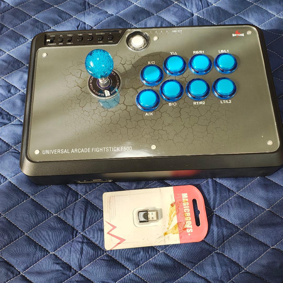 Mayflash Fightstick F500 レバー、ボタン換装済み
