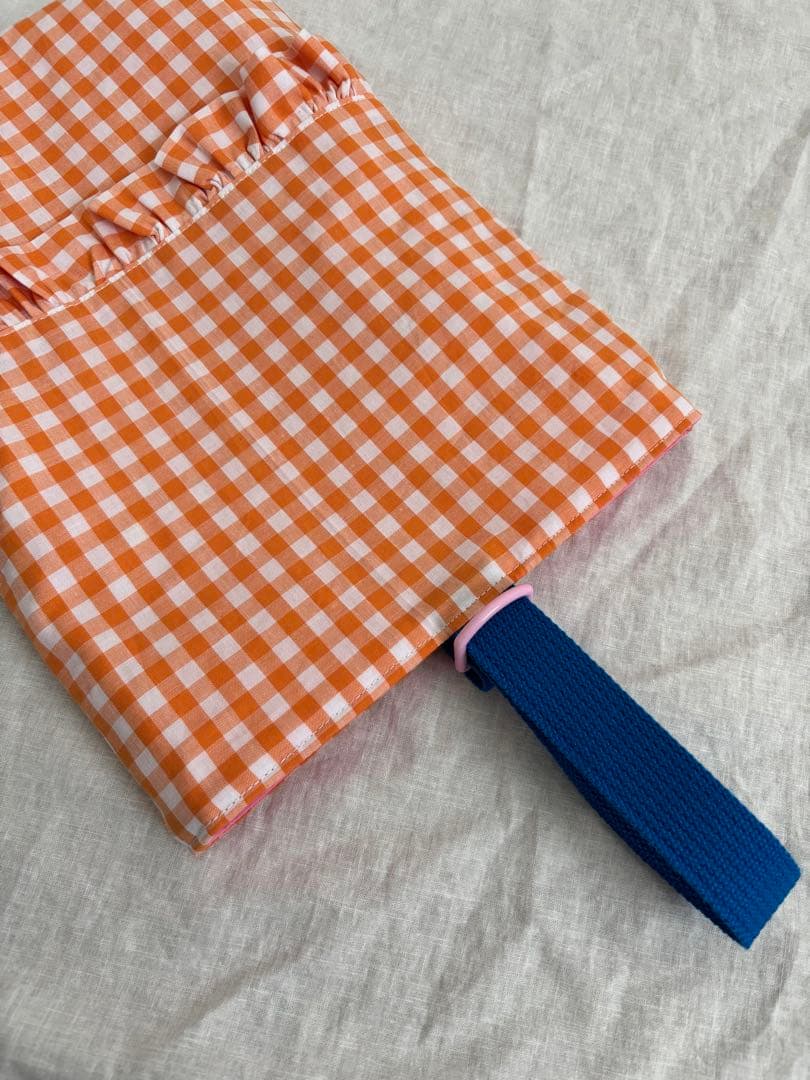 【あり】緑ギンガムチェック　レッスンバッグ　上履き入れ　入園入学2点セット