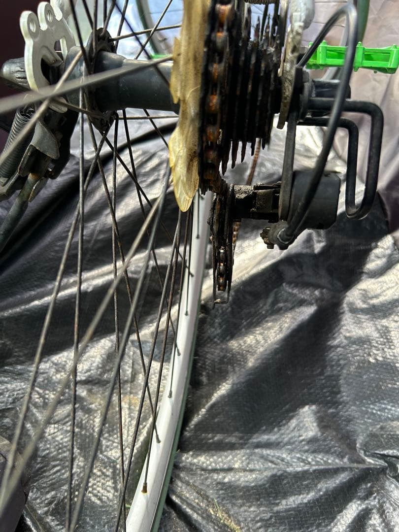 Grandir ロードバイク ホワイト/グリーン　引き取り限定