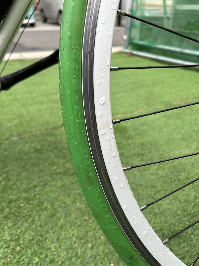 Grandir ロードバイク ホワイト/グリーン　引き取り限定