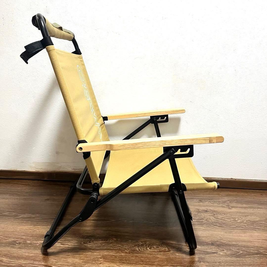 美品 ogawaアウトドアチェア リクライニング オガワ ローチェア 2脚