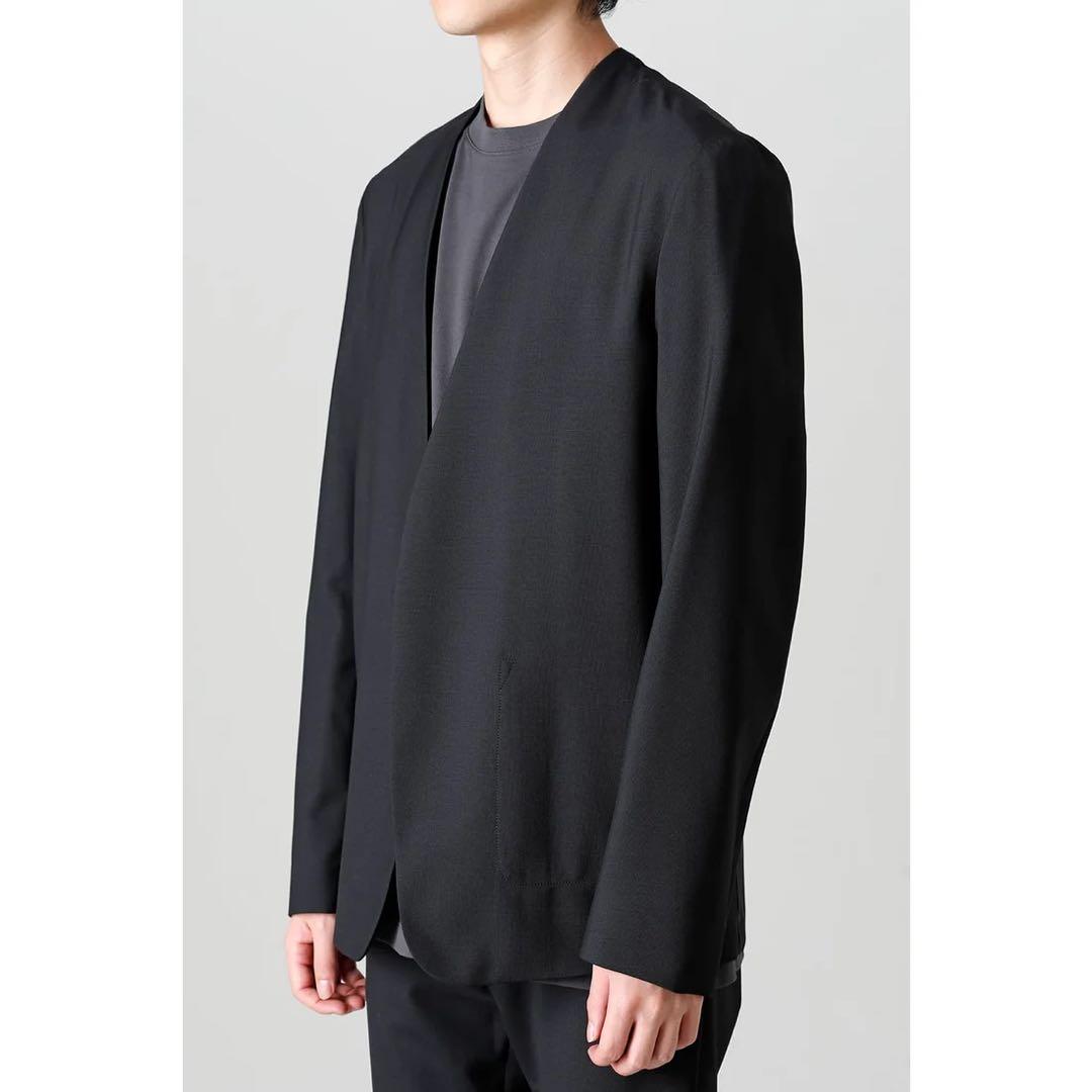 Maison Margiela ノーカラージャケット XLブラック 内ポケット有