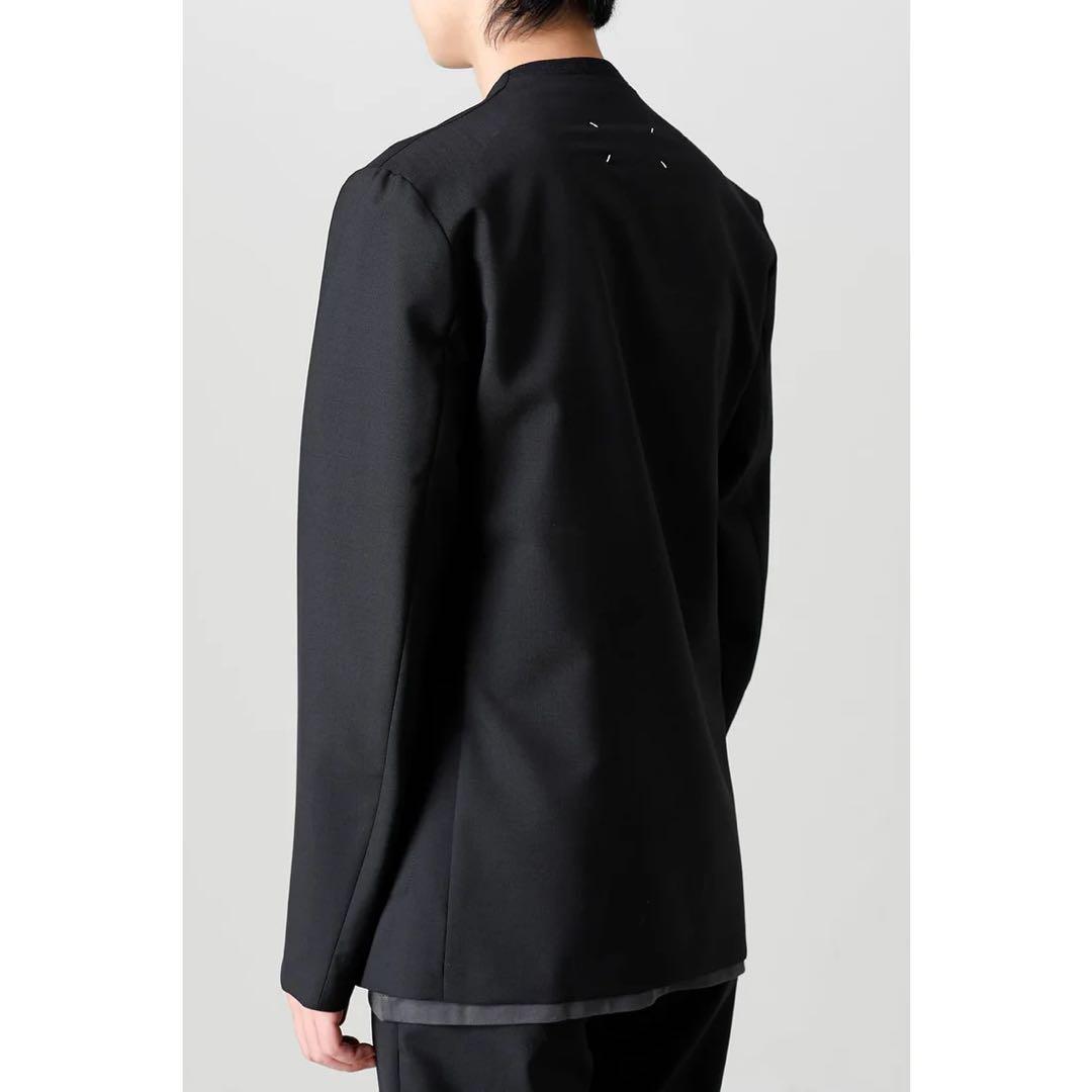 Maison Margiela ノーカラージャケット XLブラック 内ポケット有