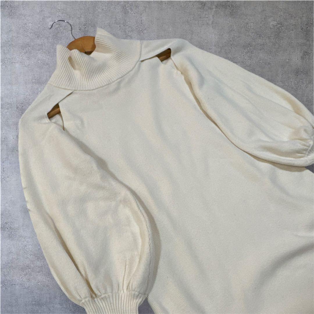 24AW Glam Lips カットアウトスリーブニットワンピース グラムリップ