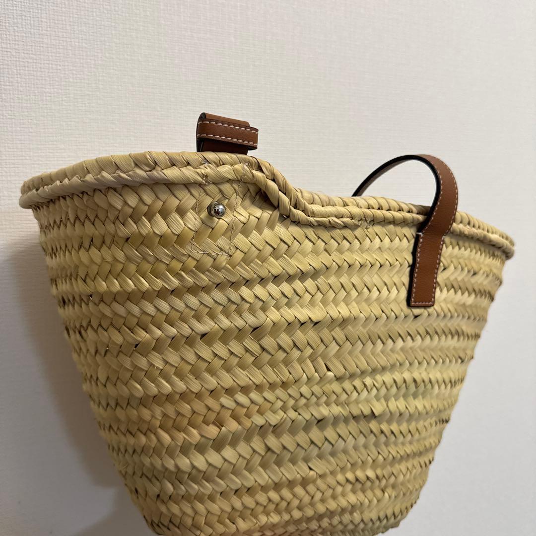 LOEWE バスケットバッグ（ヤシの葉&カーフ）ミディアム　未使用品