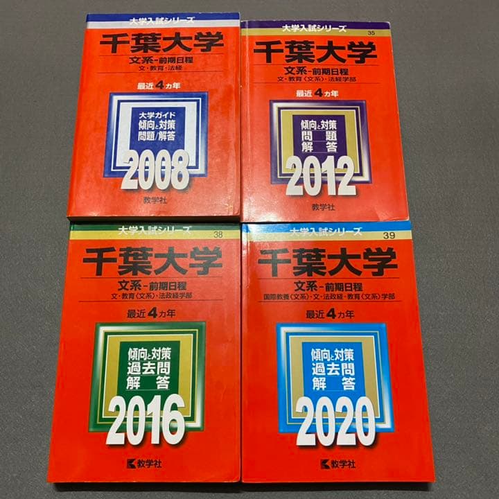 赤本　千葉大学　文系　前期日程　2004年～2019年　16年分