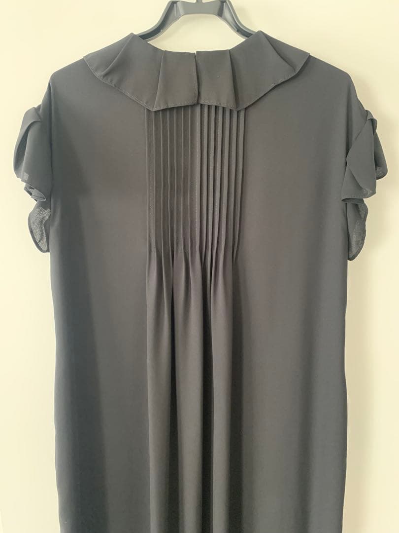 Curensology ブラックラップフルカラーコクーンワンピース