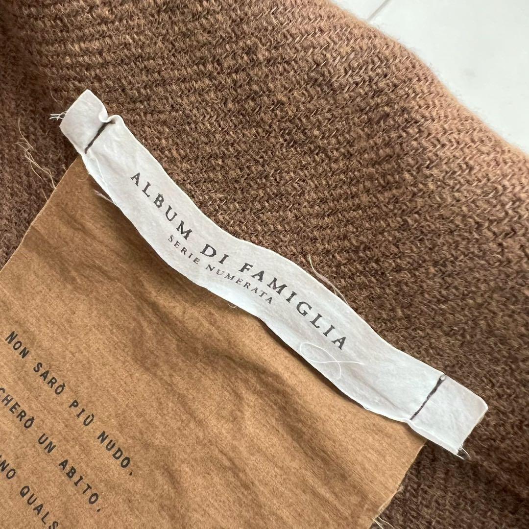 ALBUM DI FAMIGLIA 20AW ウール ルーズコート 片ポケット