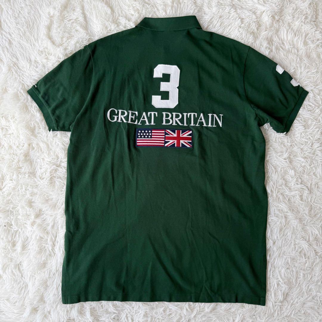 新品未使用⭐︎ラルフローレン ポロシャツ 緑 ビッグポニー刺繍 イギリス XL