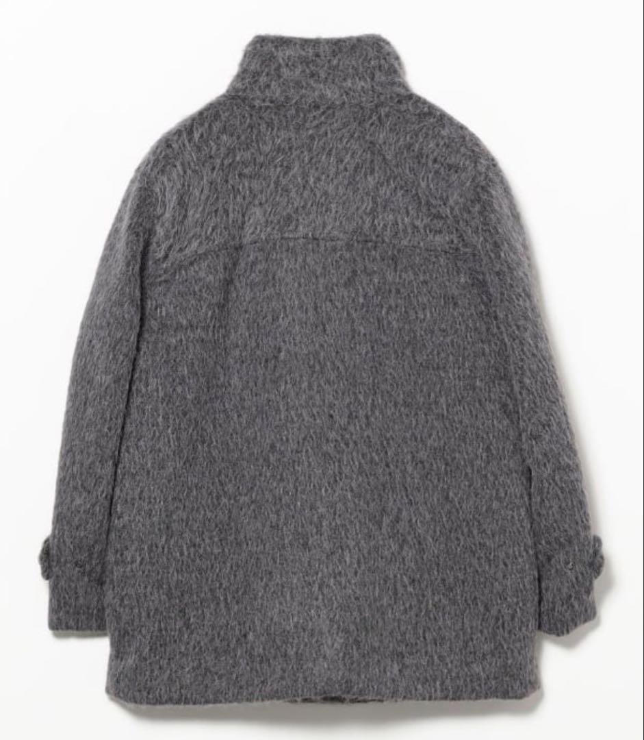 にゃ【超美品】Ray BEAMS シャギー スタンドカラー ハーフコート