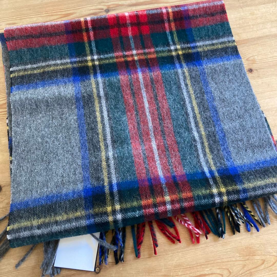 新品✨ジョンストンズ　カシミヤ　マフラー タータンチェック グレースチュアート