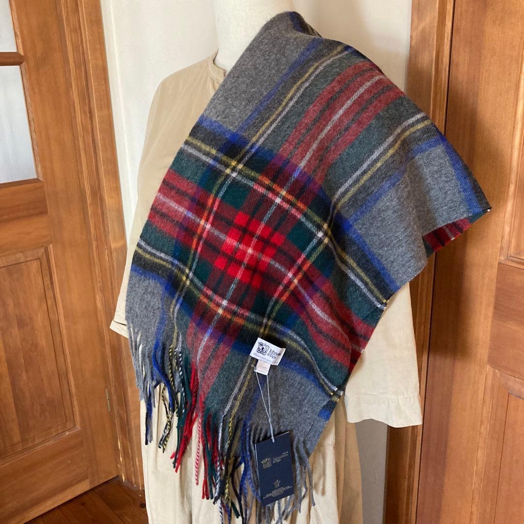 新品✨ジョンストンズ　カシミヤ　マフラー タータンチェック グレースチュアート