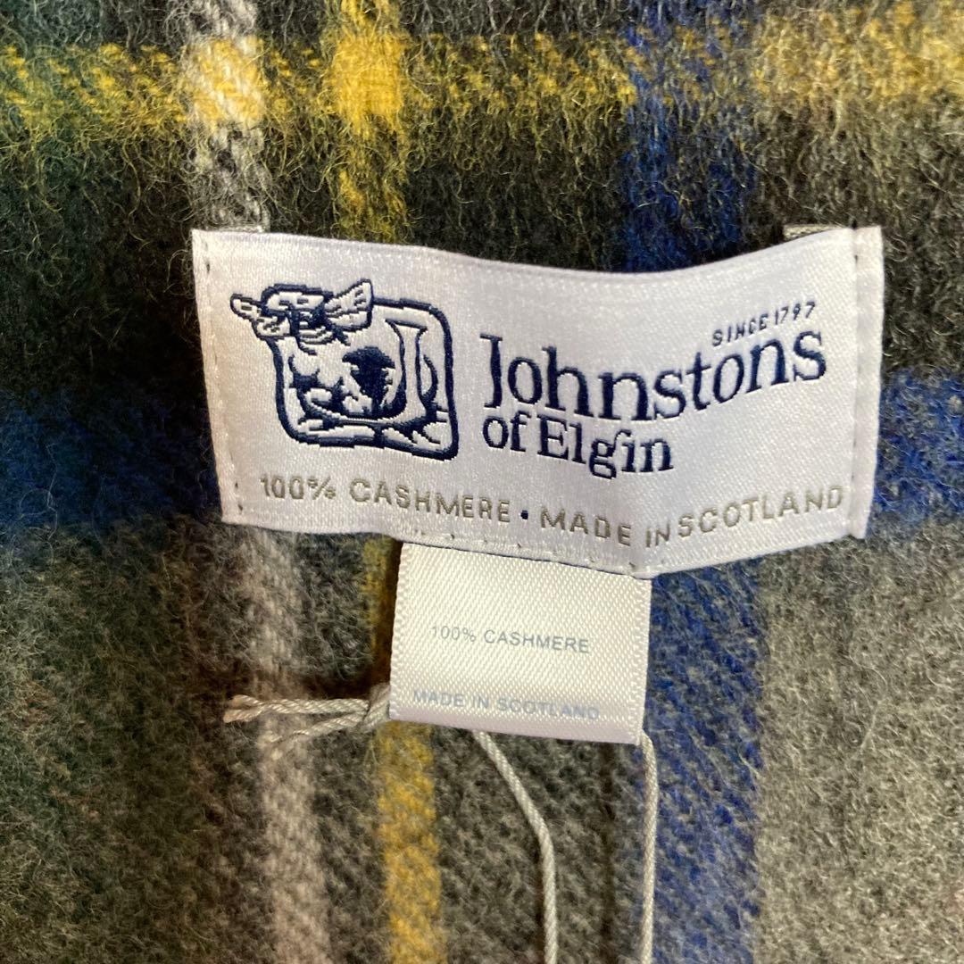 新品✨ジョンストンズ　カシミヤ　マフラー タータンチェック グレースチュアート
