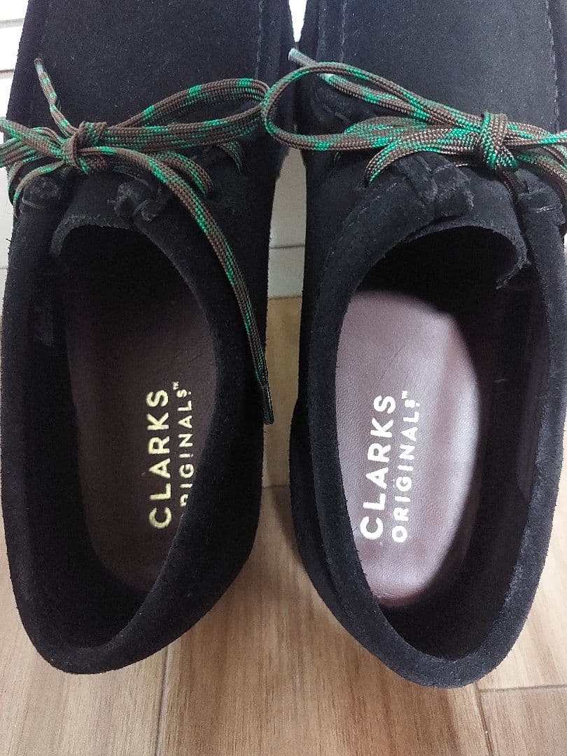 CLARKS Wallabee ワラビー　ヴィンセントシューレース付き　25