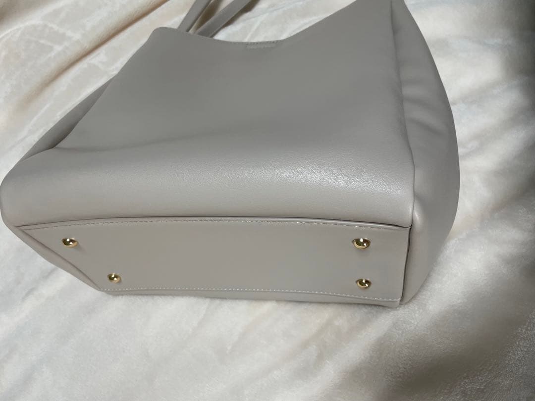 RANDA 【A4対応】リボントートバッグ ベージュ