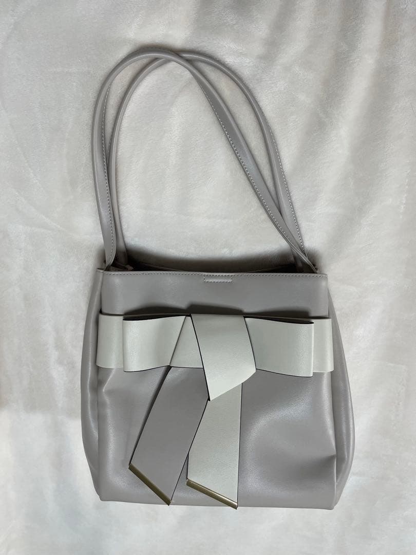 RANDA 【A4対応】リボントートバッグ ベージュ