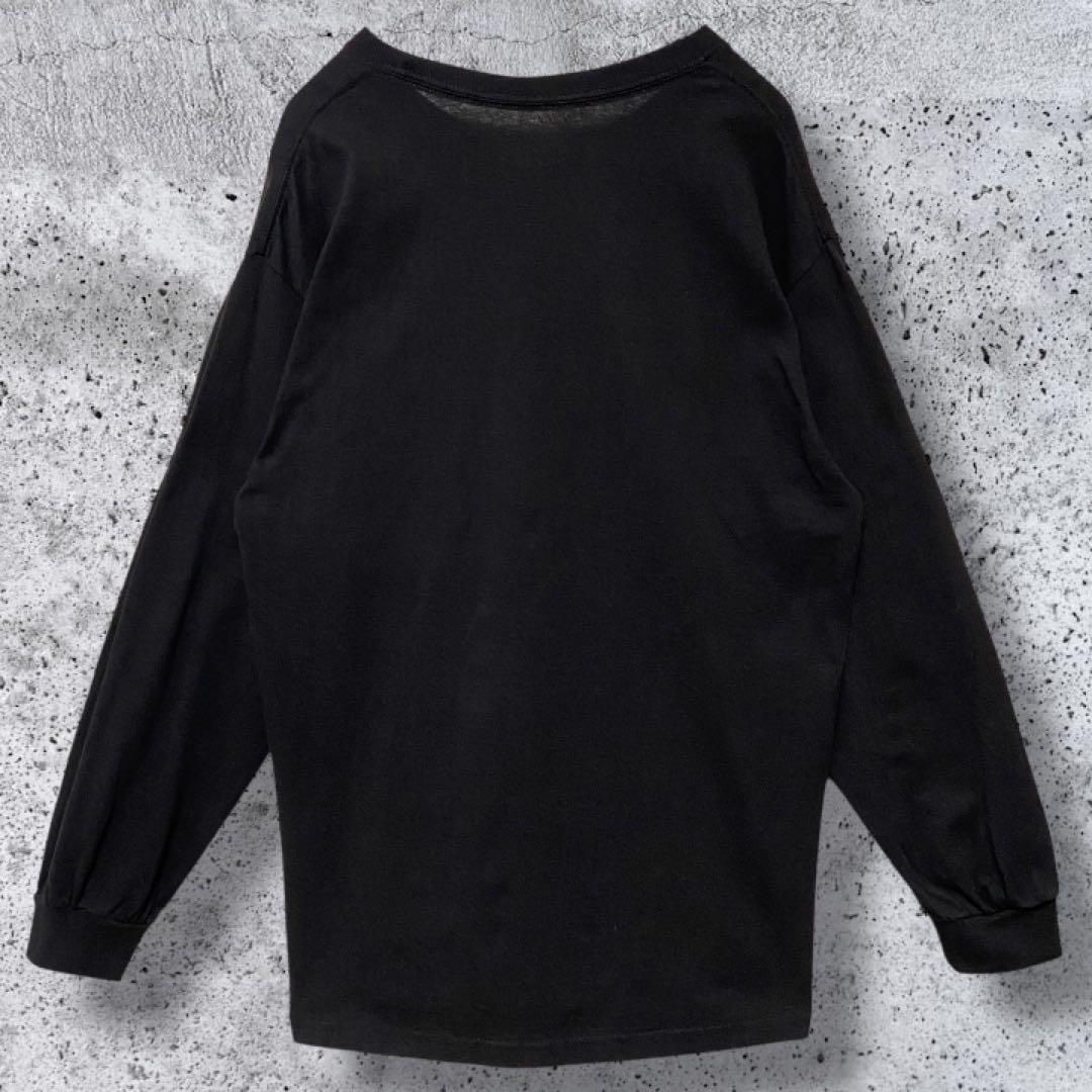 【入手困難】ワコマリア ワンポイント刺繍 ロンT 黒L 野村訓一 菅田将暉 窪塚