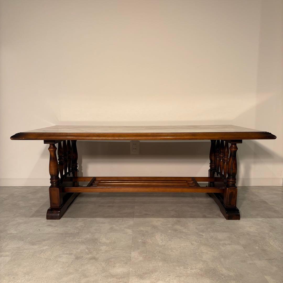 センターテーブル　ローテーブル　リビングデーブル　大理石柄　木製