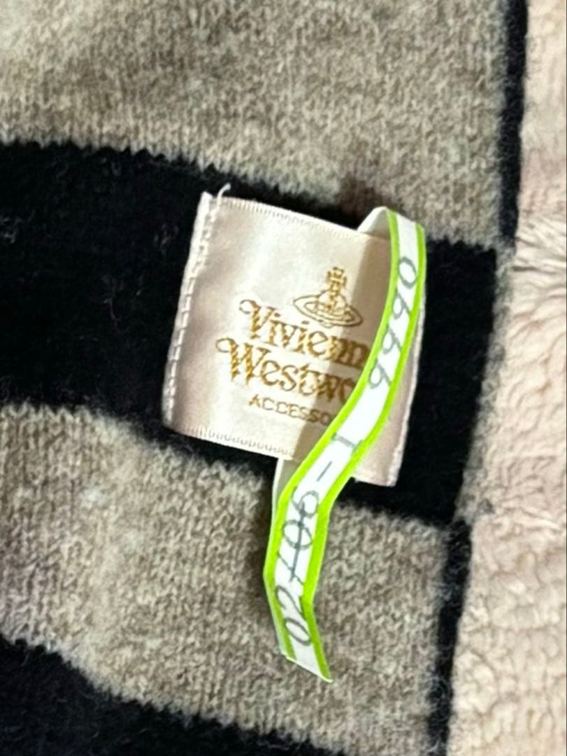 ち*読様 Vivienne Westwood マフラー　オーブ　ポンポン　ボーダ