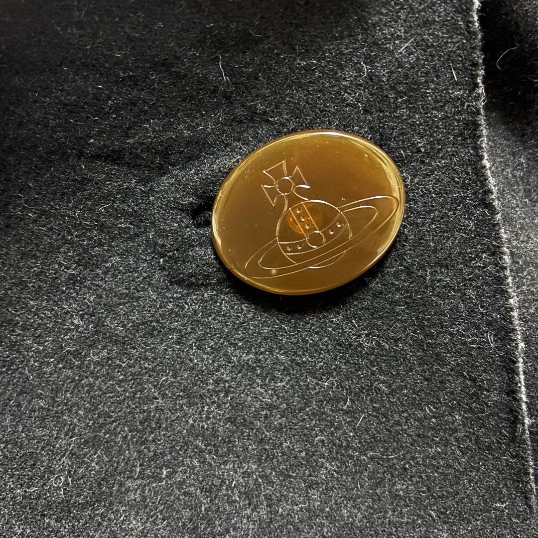 Vivienne Westwood ＊リバーシブル ボタン付ストール　ポンチョ