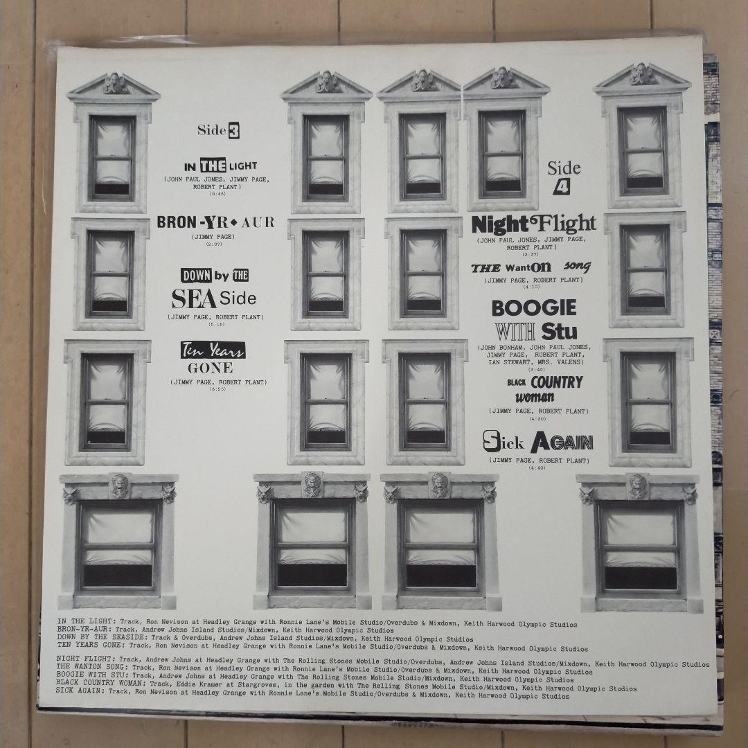 Led Zeppelin フィジカルグラヒィティ2枚組レコード帯、ポスター付き