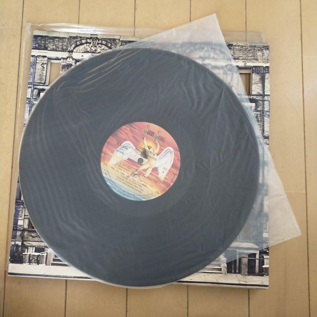 Led Zeppelin フィジカルグラヒィティ2枚組レコード帯、ポスター付き