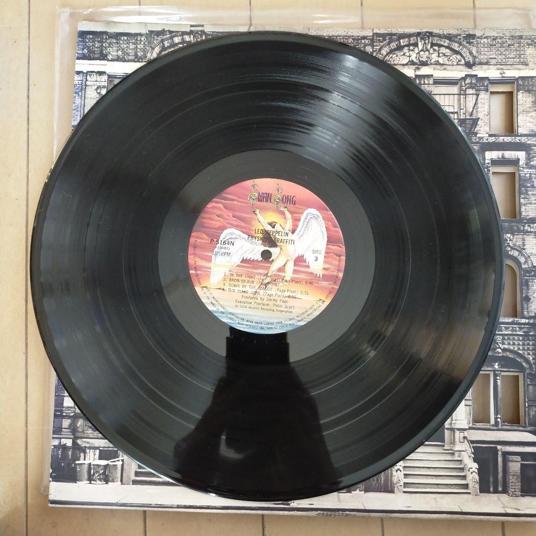 Led Zeppelin フィジカルグラヒィティ2枚組レコード帯、ポスター付き