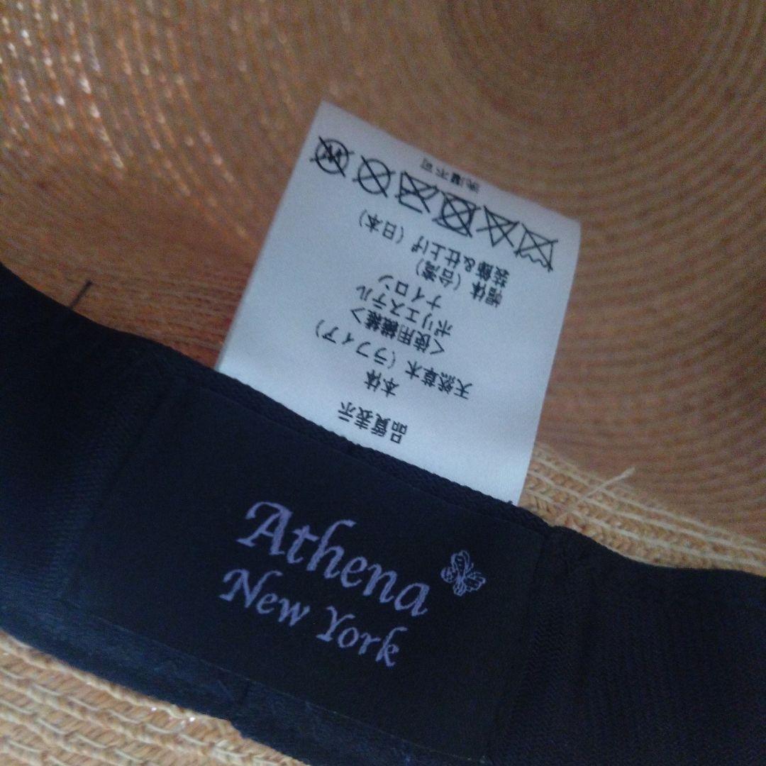 athena newyork Amanda バタフライ 麦わら帽子