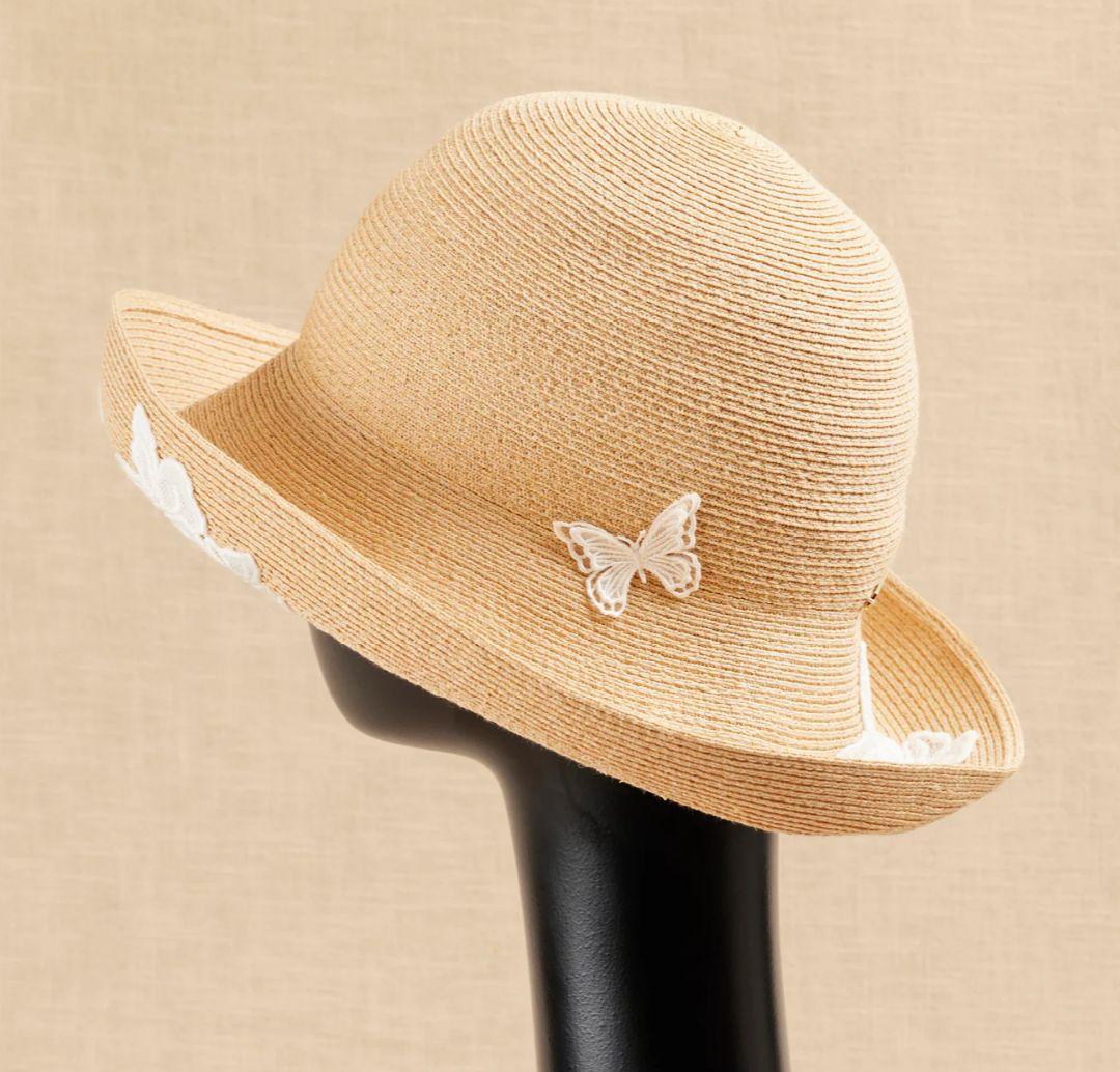 athena newyork Amanda バタフライ 麦わら帽子