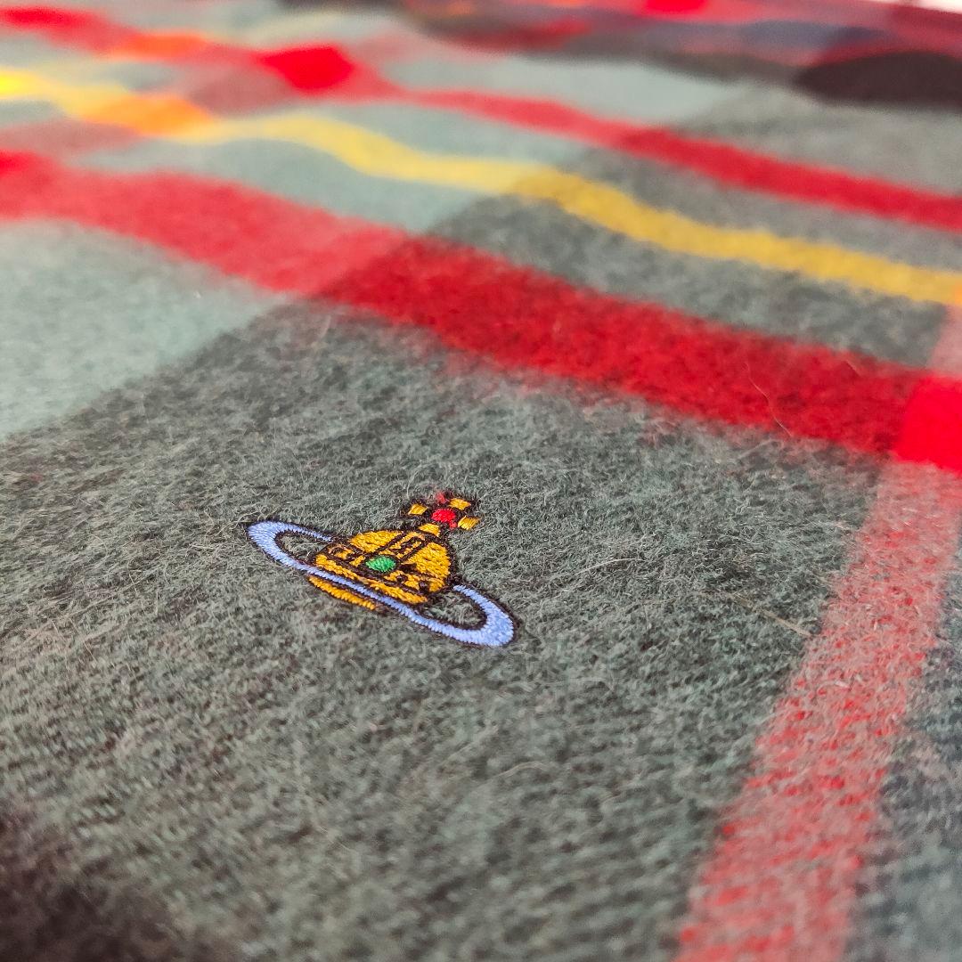 ヴィヴィアンウエストウッド　ワンポイントORB タータンチェック ケープストール