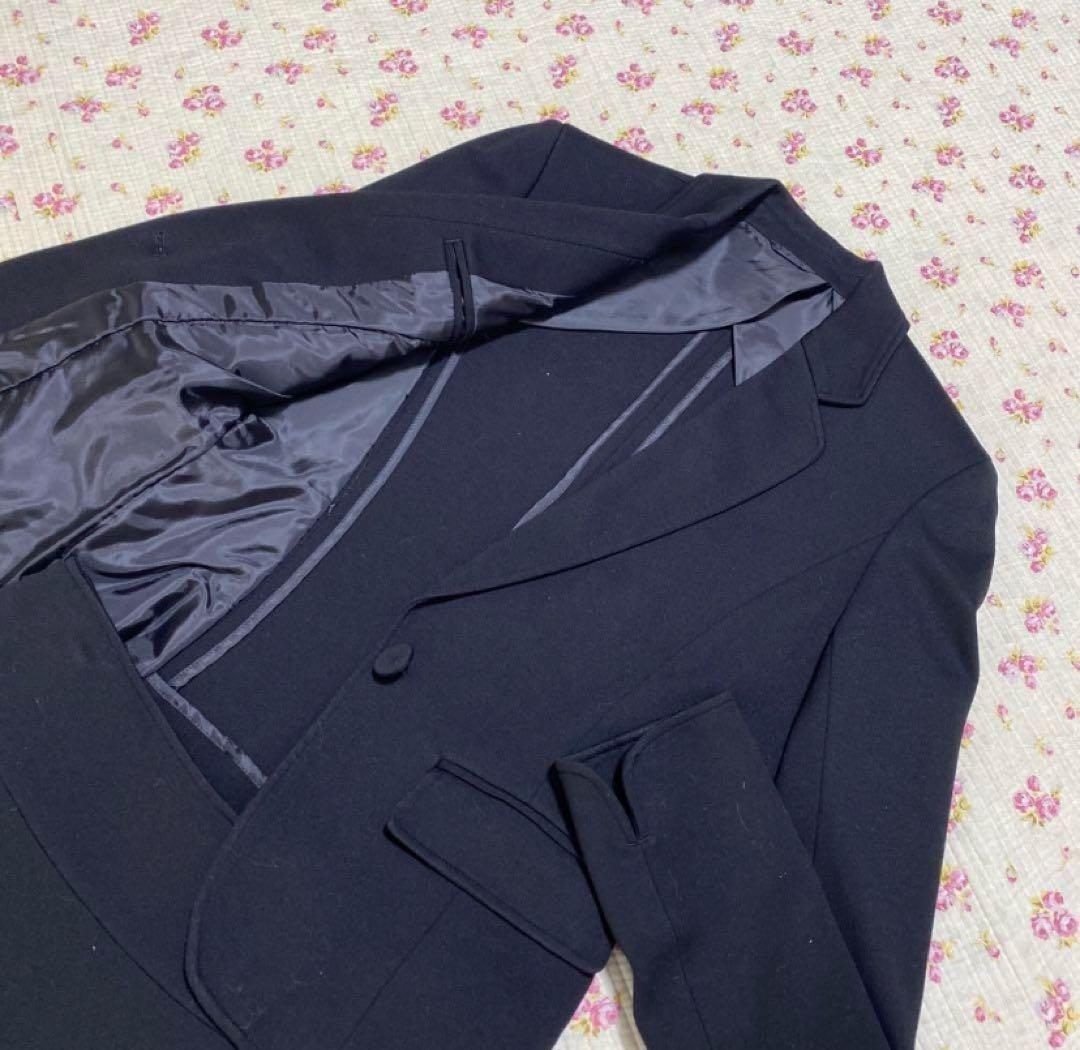 スーツカンパニー スカートスーツ 38 W70 ストレッチ 黒 ブラック DMW