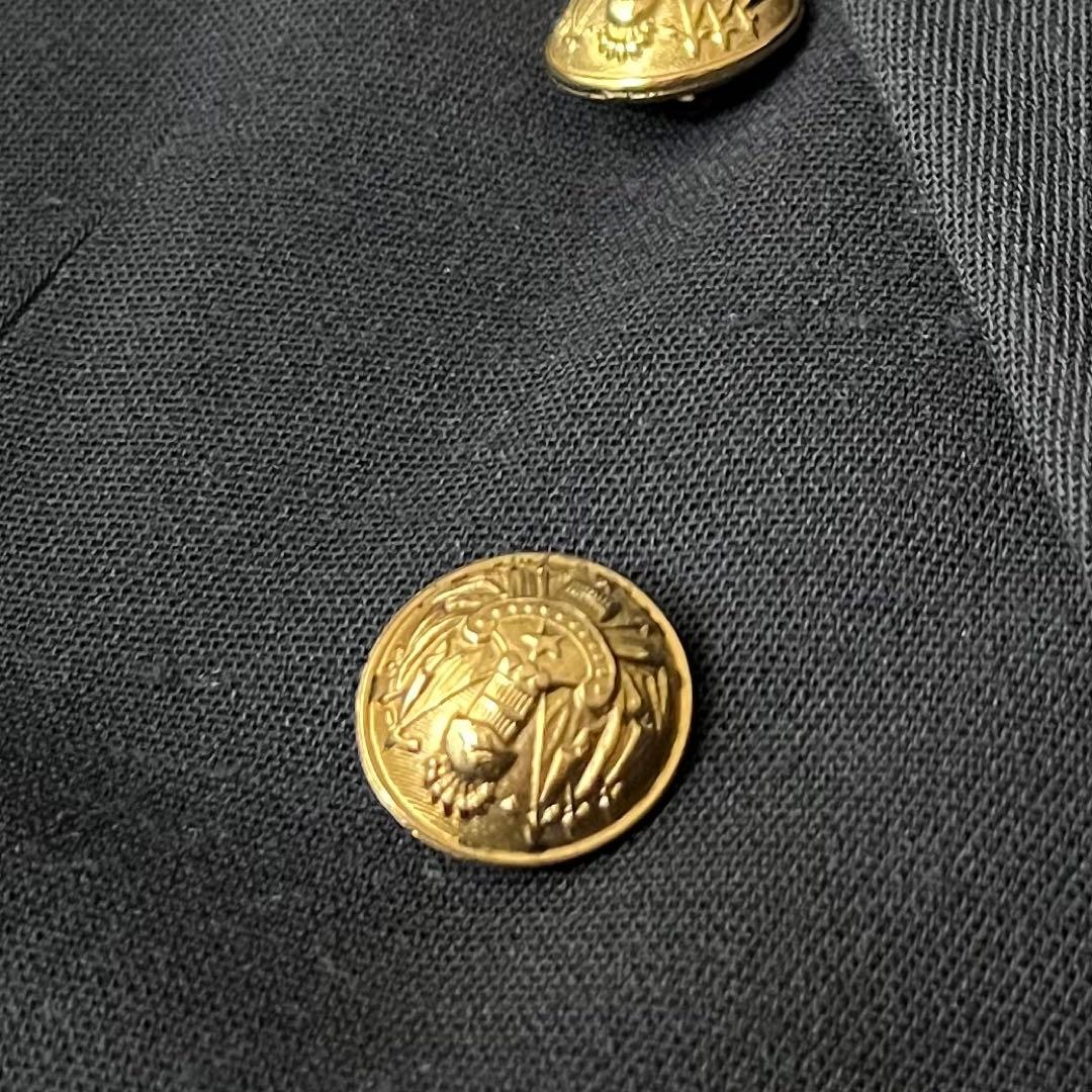 BALMAIN テーラードジャケット 金ボタン ダブル ネイビー 紺ブレ 38