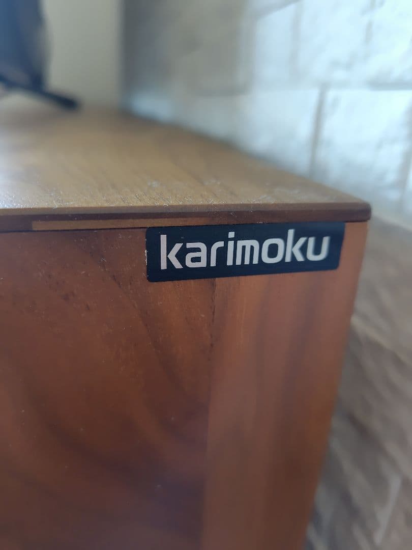 【週今末のみ】カリモク　ソリッドボード　テレビ台　ウォールナット