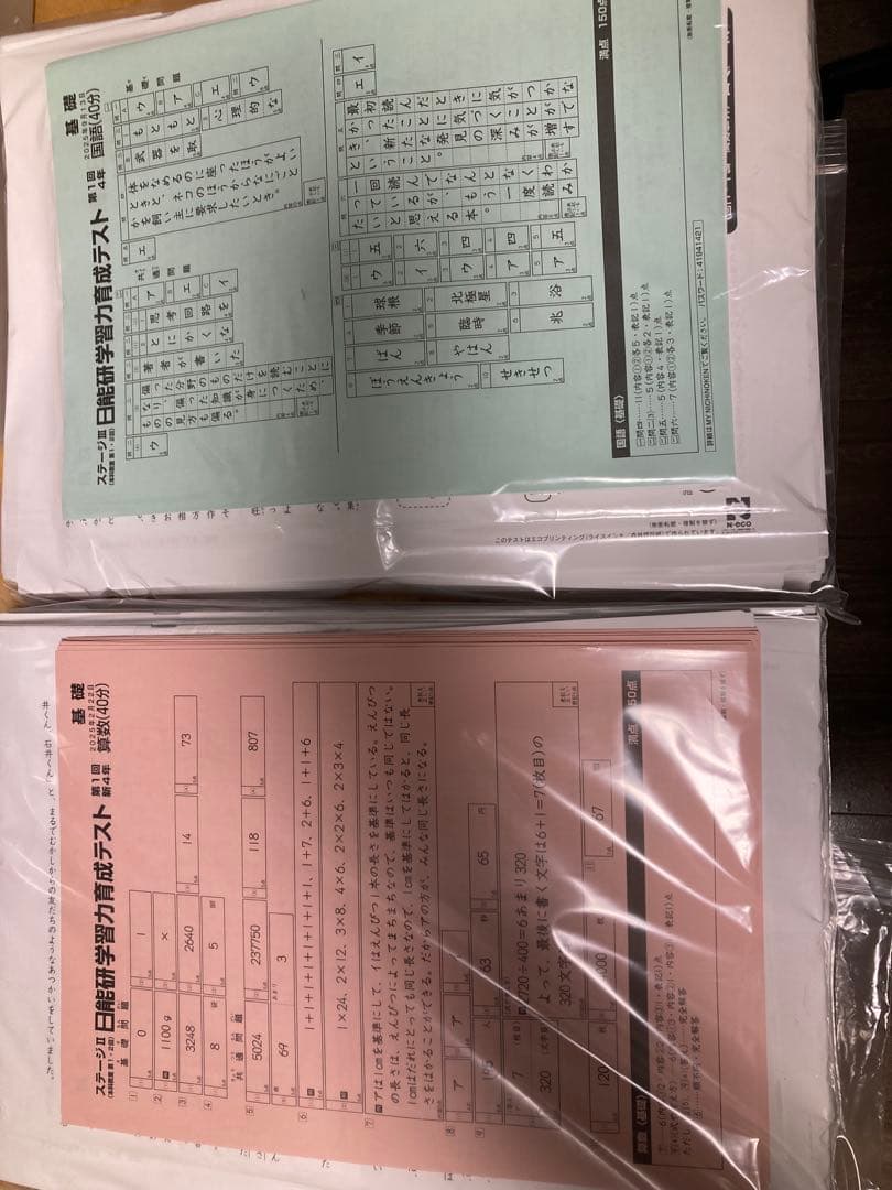 日能研 最新2025年小4 【Mクラスで受けるテスト フルセット】※1/26発送