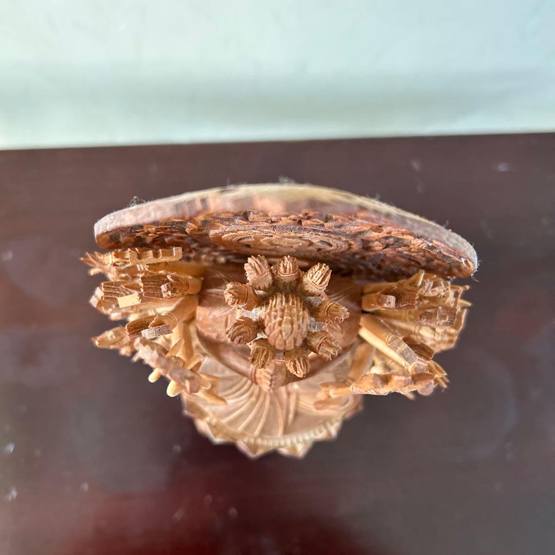 【土日値下中】千手観音像　木彫り　仏像　骨董品