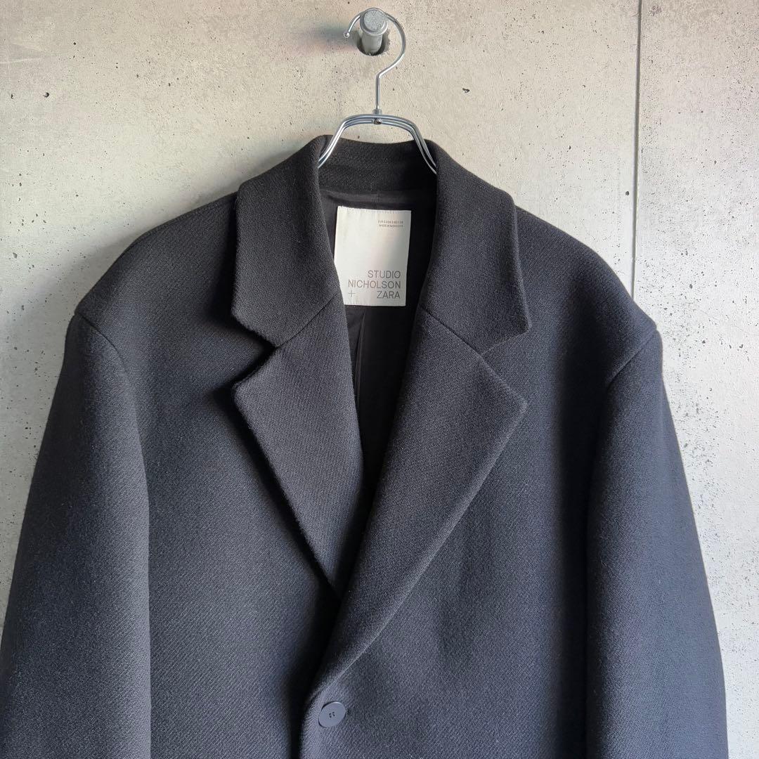 美品　ザラ　スタジオニコルソン　オーバーサイズコート　チェスターコート　L相当