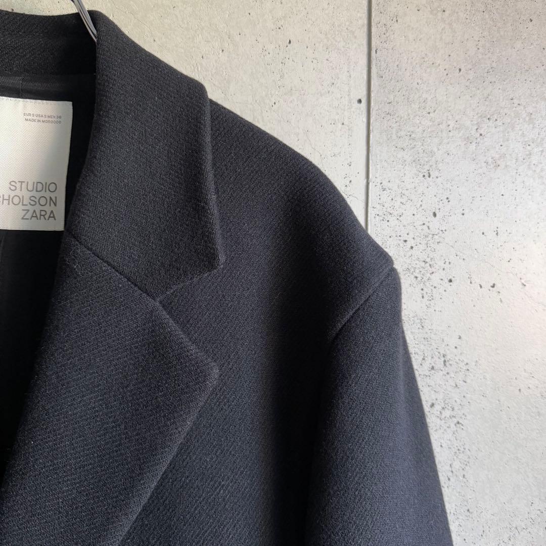 美品　ザラ　スタジオニコルソン　オーバーサイズコート　チェスターコート　L相当