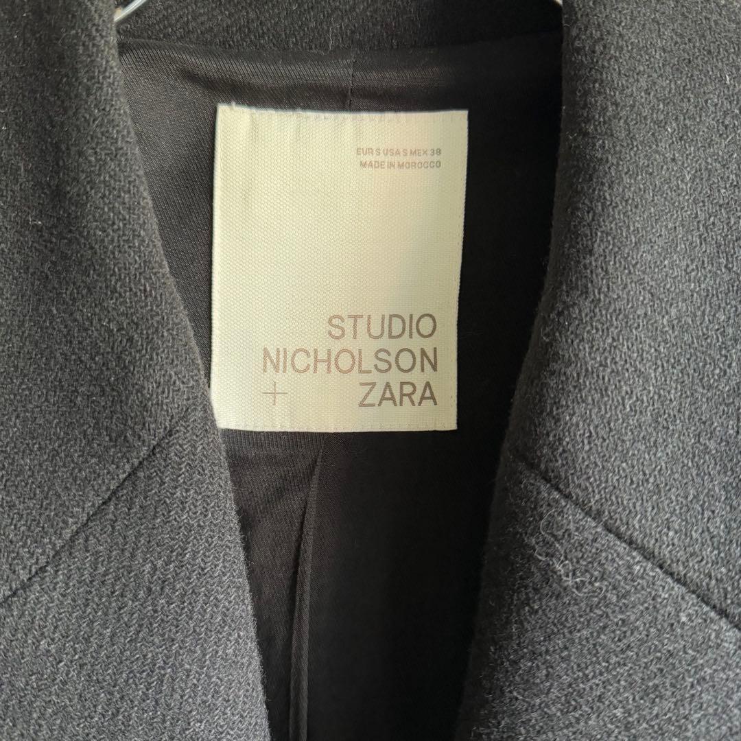 美品　ザラ　スタジオニコルソン　オーバーサイズコート　チェスターコート　L相当