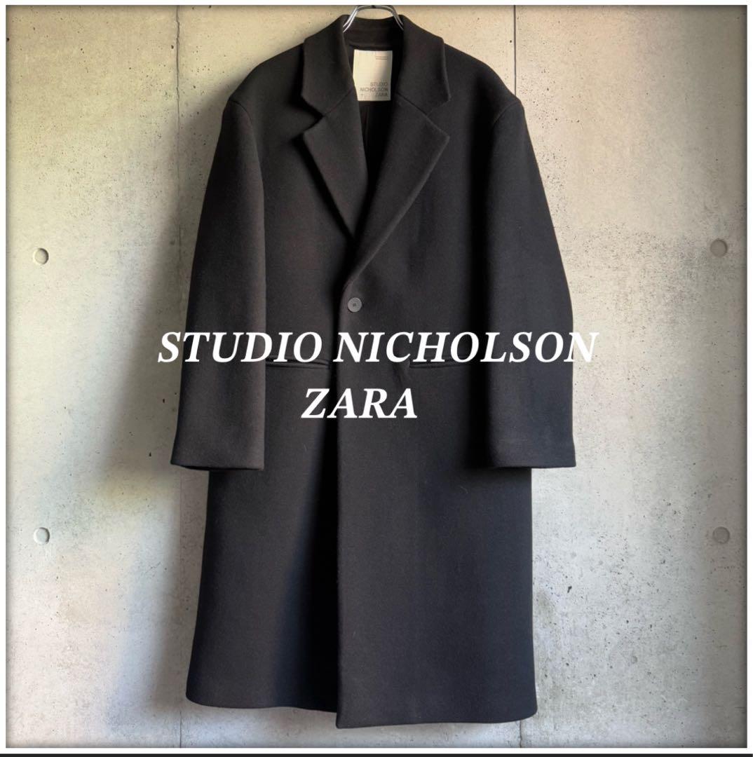 美品　ザラ　スタジオニコルソン　オーバーサイズコート　チェスターコート　L相当
