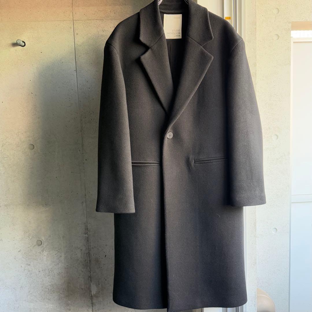 美品　ザラ　スタジオニコルソン　オーバーサイズコート　チェスターコート　L相当