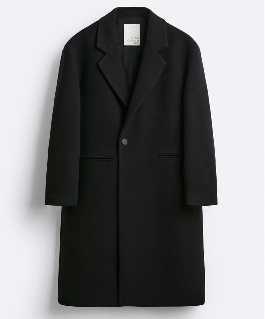 美品　ザラ　スタジオニコルソン　オーバーサイズコート　チェスターコート　L相当