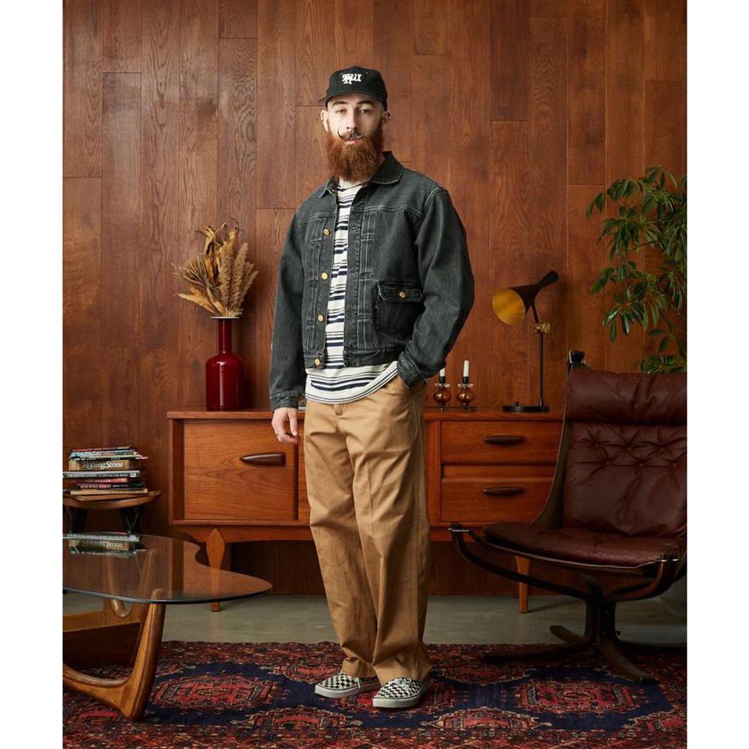 schott ブラックデニムジャケット