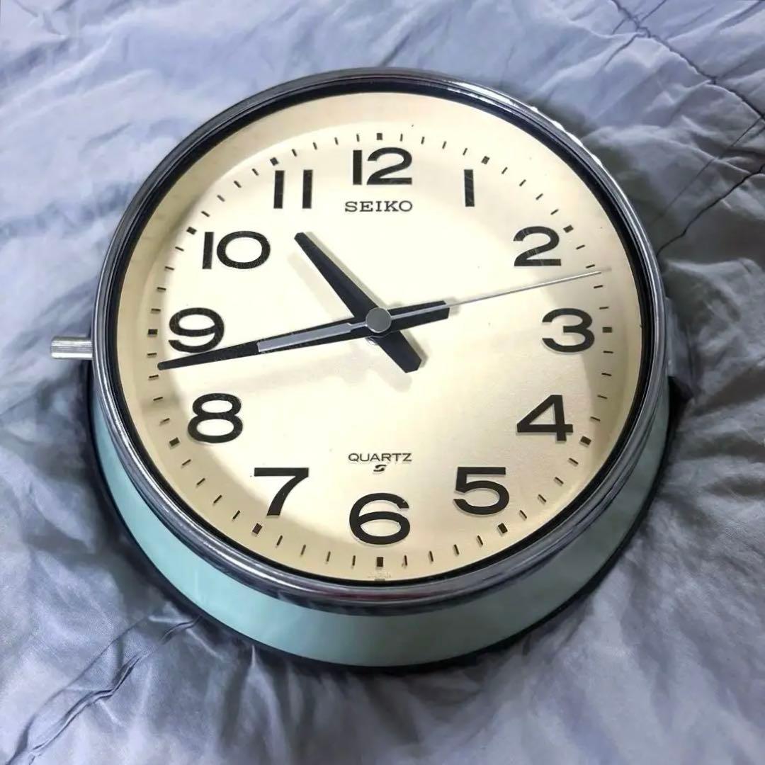 SEIKO クオーツ掛時計 ブルー 船舶時計 セイコー D&DEPARTMENT