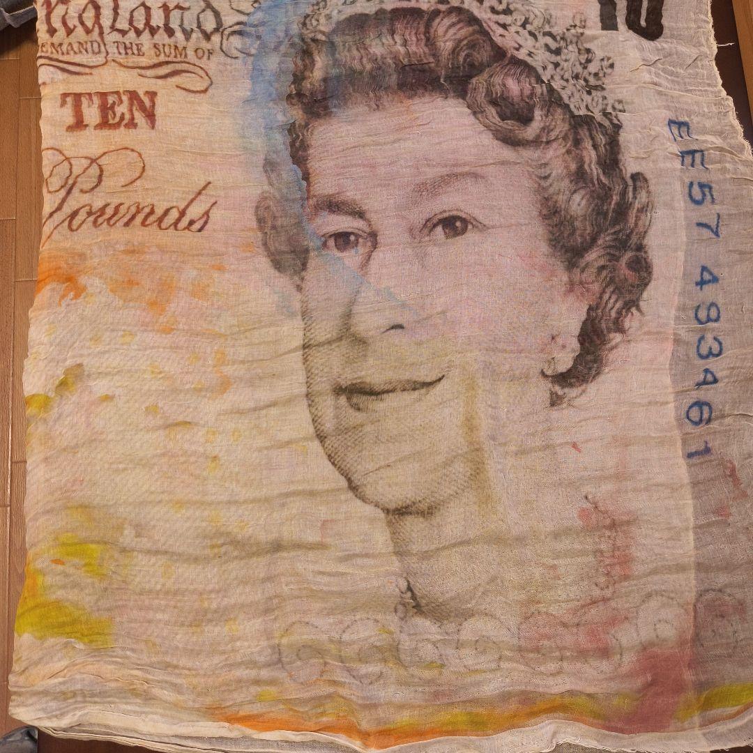 Faliero Sarti　旧イギリスポンド柄ストール　ファリエロ サルティ